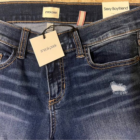NWT Sneak Peek Sexy Boyfriend Jeans Size 1/25 waist - Picture 5 of 8